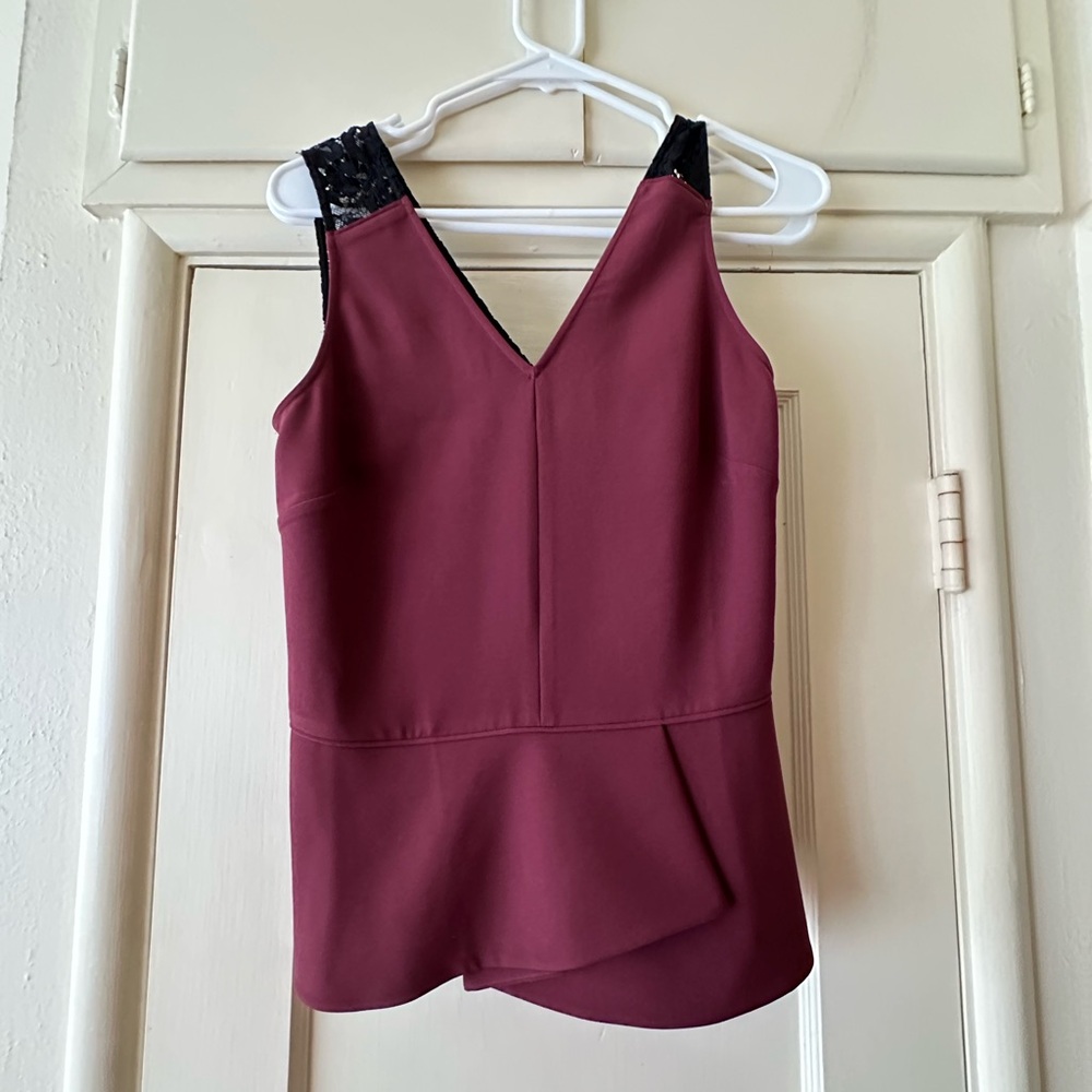 Maroon Chelsea28 Sleeveless Top, size M